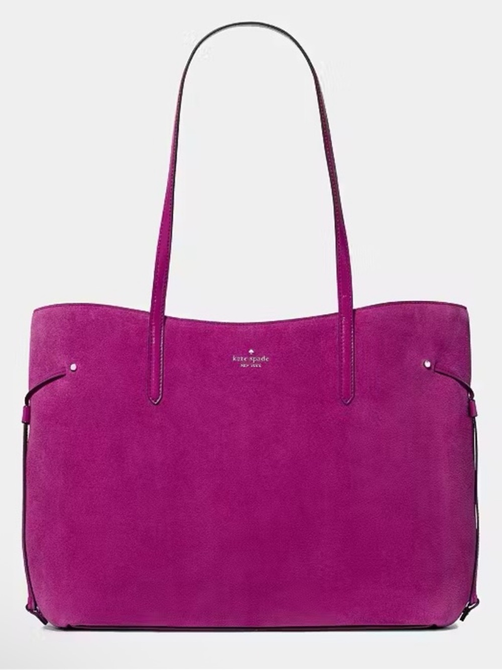 Kate Spade Cleo Suede Leather Large Tote Bag Beet